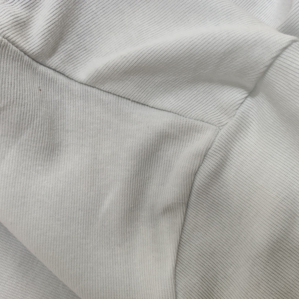Marine Serre White Cropped Moon Logo Ringer Tee with Black Trim - Picture 8 of 8